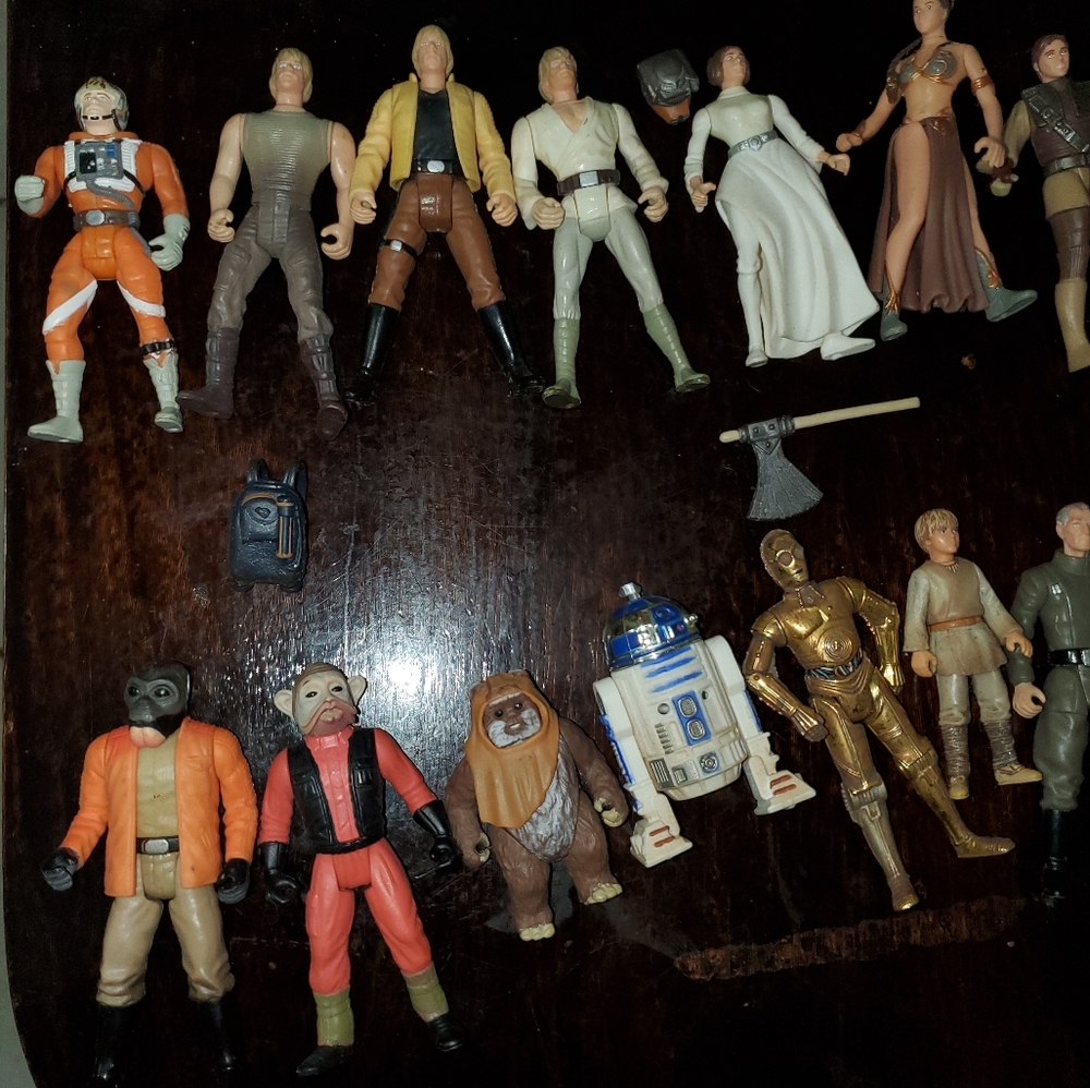 Lot of 90s Star Wars Figures